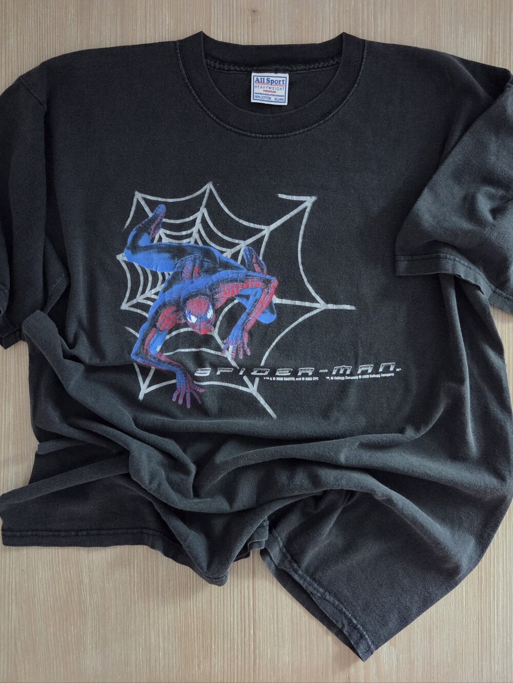 Vintage 2002 Spider Man Pop Tarts Promo T Shirt Marvel Movie Mens Size XL